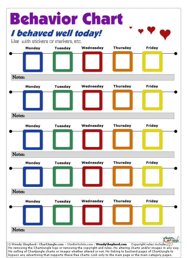 Homeschool Reward Chart