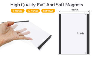 Magnetic Document Holders for 8.5 x 11, 5 Pack 